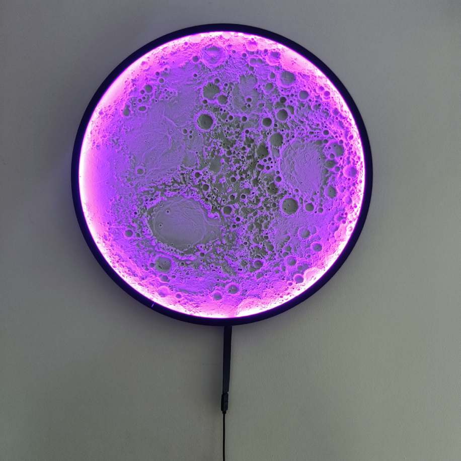 Büyük Ay Lamba - Illuminated Big Moon Wall 4 Büyük Ay Lamba - Illuminated Big Moon Wall 4