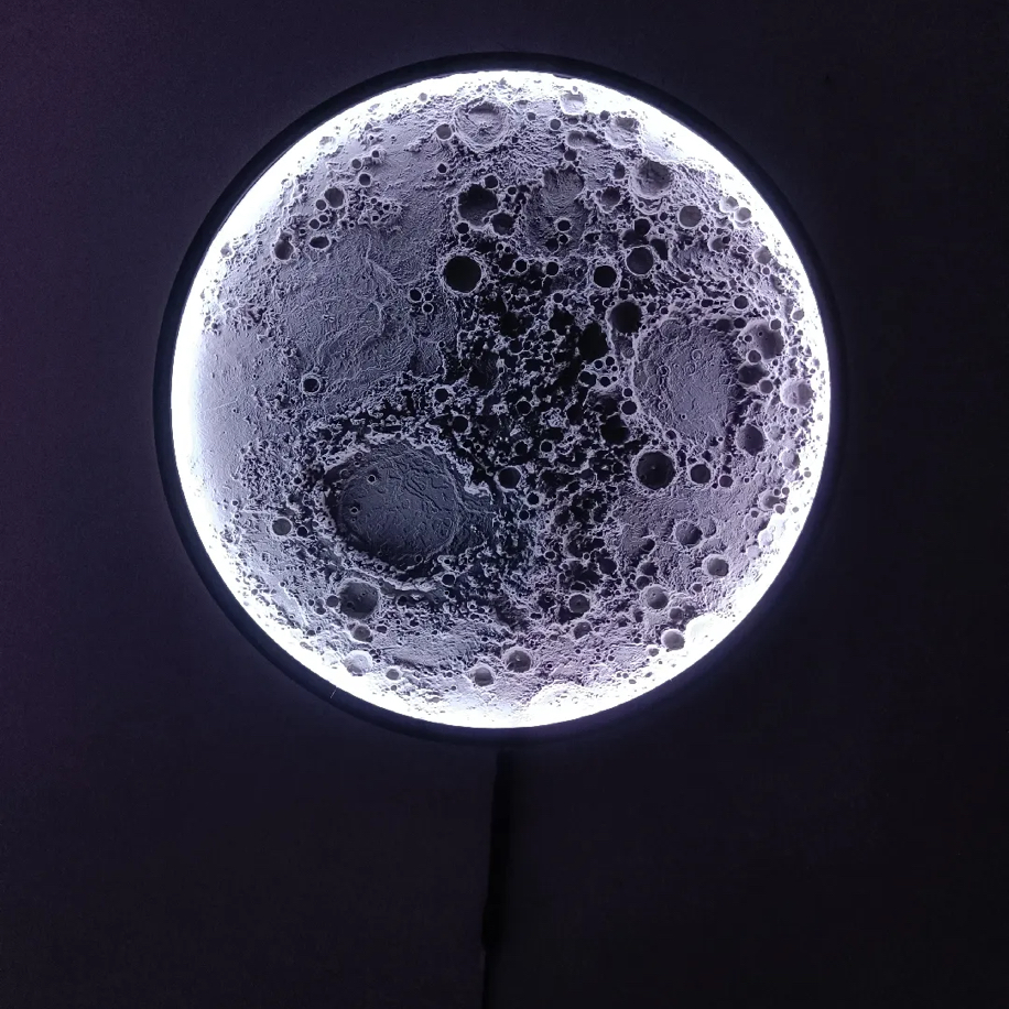 Büyük Ay Lamba - Illuminated Big Moon Wall Büyük Ay Lamba - Illuminated Big Moon Wall