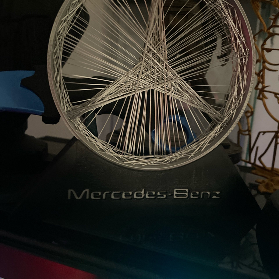 Mercedes Logolu Dekoratif - Mercedes String Art 2 Mercedes Logolu Dekoratif - Mercedes String Art 2