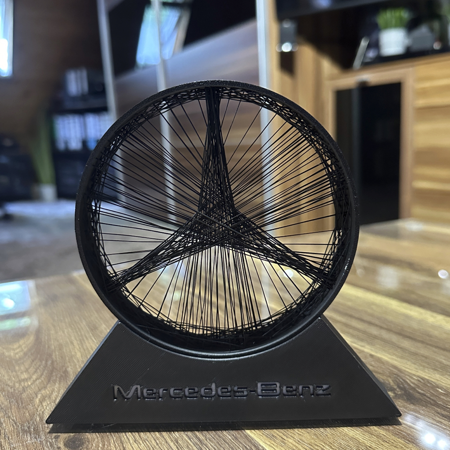 Mercedes Logolu Dekoratif - Mercedes String Art Mercedes Logolu Dekoratif - Mercedes String Art