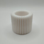 Modern Kaburgalı Mumluk - Modern Ribbed Design Candle 2